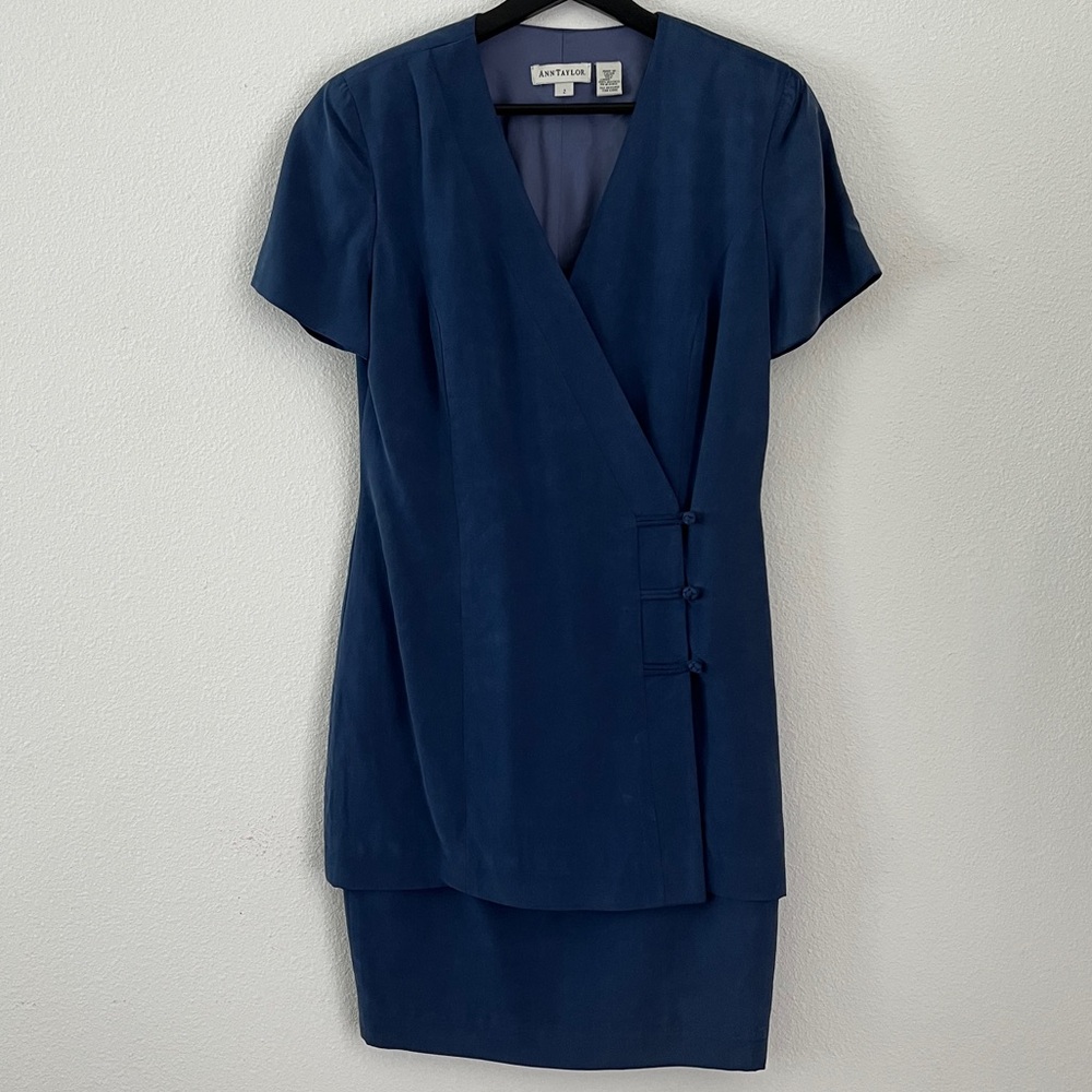 Vintage 90s Ann Taylor wrap dress